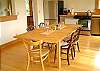 Seating for six in the kitchen.