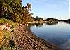 Access to the pebble beach is available both at the AfterGlow Cottage and at the nearby isthmus (500-yds away).