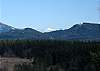 From the deck look almost due east to glimpse snow capped Mount Baker.