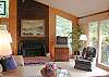 wood burning fireplace insert.