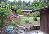 The back yard of Island Views is private and enclosed.