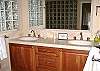 Master bath includes a double vanity.