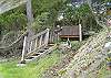 Scramble down the rocky path to this bench with views of boat traffic, or if you are agile, on down to a rocky beach.