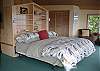 Master bedroom has a great view toward the water.