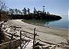 The beach is accessed by an easy pathway from the house