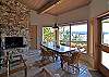 This cozy family room is perfect for breakfast, games, and TV.
