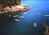 You can carry down a kayak through a neighbors property to launch into this pocket cove. (BYOK)