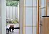 A shoji screen provides privacy for the bathers.