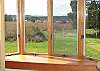 View through a bay window.  Perfect place to enjoy a good book.