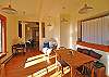 The kitchen dining area.