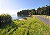 This community beach, known as the Isthmus, is just around the corner.