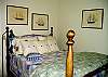 The second bedroom has a double bed.