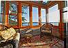 This charming sunroom is just off the master bedroom.