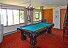 Pool table on lower level.