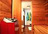 The ultimate relaxation  in the sauna or steam shower.