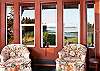 View from inside the cottage.