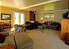 Entertainment amenties are TV with SAT, VCR, DVD. Sofa is queen size sleeper.