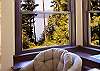 Window seats with a view in the living area.