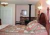 There's a wood stove in the master bedroom.