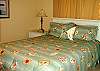 The second bedroom also has a queen size bed.