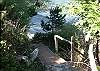 A short path leads to this quiet beach