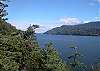 This view from the deck looks north toward the village of Eastsound.