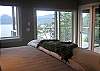 Both bedrooms have wall mountd HDTV, and open onto the deck -  great views from bed!