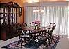 dining area for six.