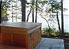 This large hottub is at the edge of bank over the water. What a spot for stargazing!