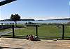 Sunny deck overlooks the bay!