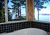 The view from the soaking tub in the master bedroom.