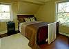 With forest views, this bedroom will give you the illusion that you are sleeping in a treehouse. But you will find it cozy and elegant as well.