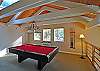 The pool table in the loft.
