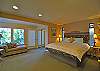 This generously sized master bedroom is on the main floor.