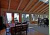 Dining area and deck.