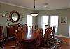 Seating for 12 in dining area.  Plus additional seating at Bar Area.