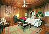 This nice dining room features hardwood floors.