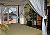 From the Sakura Room, you can access the huge pool deck outside.
