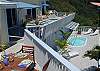 Outdoor living is an art form at St. John Passion where there are huge decks on both levels of the villa.