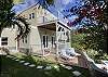 Stepping-stones take you through this flat, grassy yard to the pool/deck/gazebo area for more relaxation!
