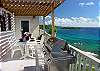 ... outside on the dining deck overlooking Hart Bay and beyond.