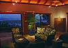 Beautiful vistas provide a spectacular and fitting backdrop to Mooncottage's great room. Every opportunity has been taken to ensure your serenity.