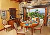 The beautiful dining area in the great room is large enough to accommodate the most scrumptious feasts in style. Open-air or screened in comfort - the choice is yours. Along one wall is a desk with high speed Internet connectivity.