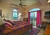 Stunning sunrise views as well as south views compliment this fully air conditioned and screened bedroom with king size bed.