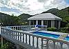 This 8x30 foot swimming pool on the south side of the main house is hardly necessary. Beyond the deck lays the small guesthouse at Maison Miele.