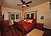 This serene suite boasts air-conditioning, a romantic four-poster king bed, with Brazilian Teak floors.