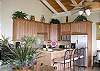 One corner of the great room is dedicated to the gourmet kitchen. With granit countertops and stainless steel appiances, it is a joy for cooking.