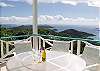 The views are a feast for the eyes -  from the Bordeaux mountain range, to Coral Bay, and even to down-island views of the BVI!