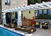Sun or shade, the choice is yours at Abrigado.  A variety of comfortable lounge chairs and colorful pool toys are available for your enjoyment.