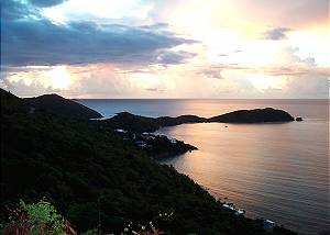 3BR, 3BA with a/c in brs and spa overlooking Rendezvous Bay